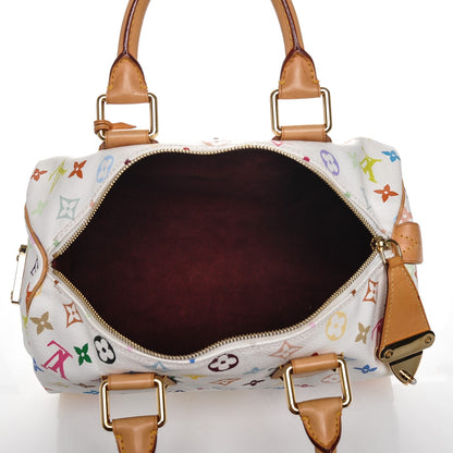 Louis Vuitton Monogram Multicolor Speedy 30 White 5 of 9