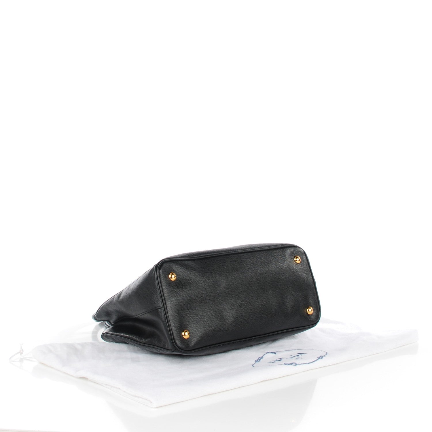 Prada Saffiano Lux Small Tote Nero Black 4 of 9