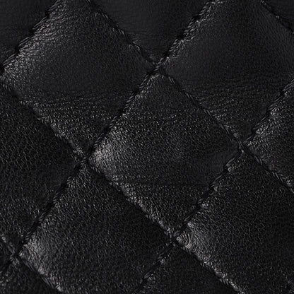 Chanel Lambskin Studded Camellia Embroidered Mini Rectangular Flap Black 12 of 13