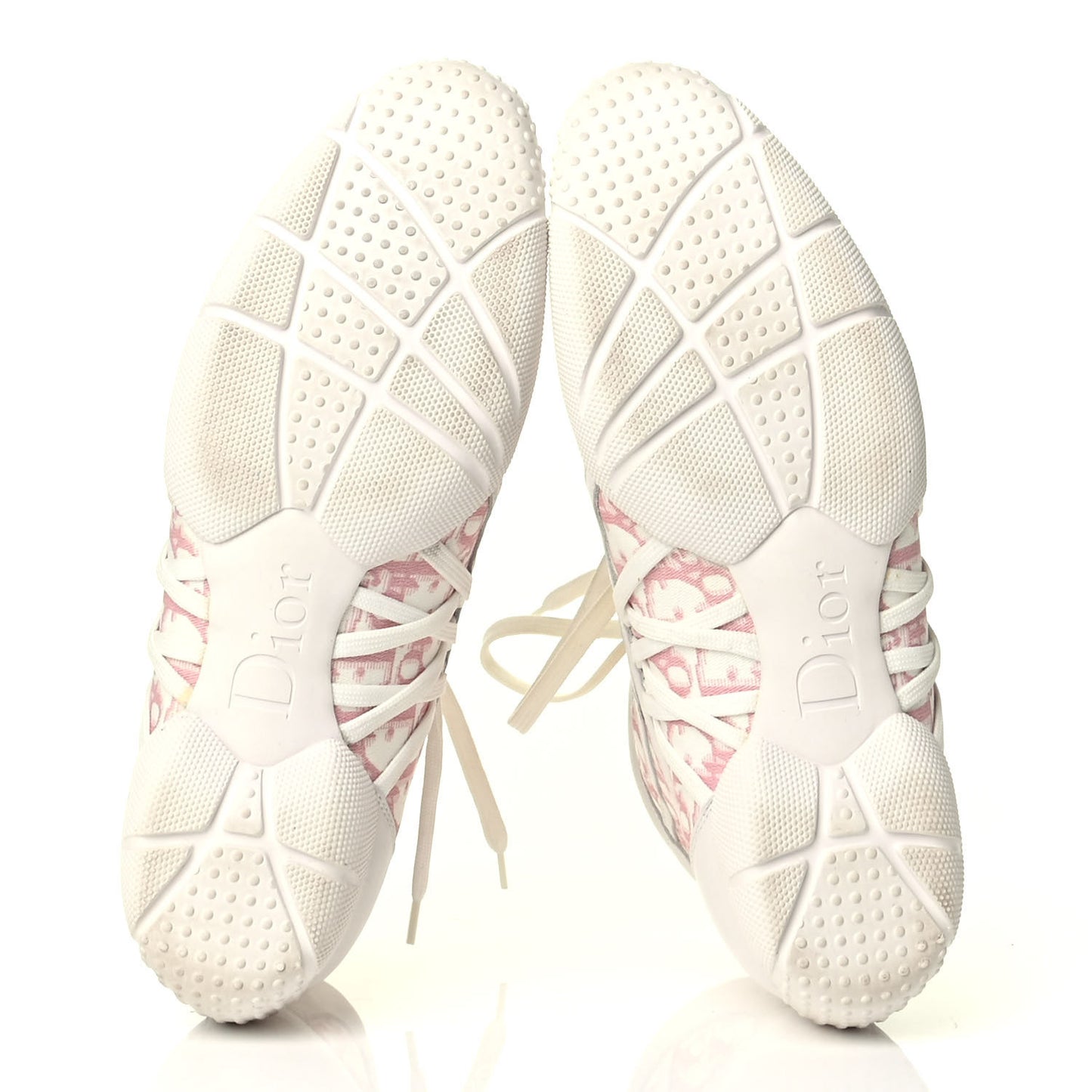 Canvas Monogram D Sport Lace Up Booties 41 Rose Clair