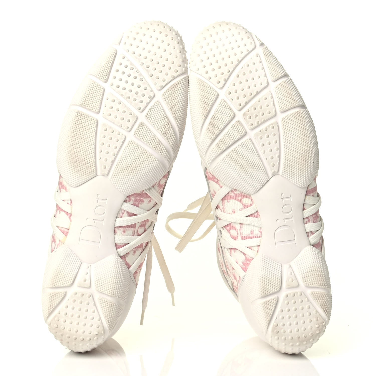 Christian Dior Canvas Monogram D Sport Lace Up Booties 41 Rose Clair 4 of 5