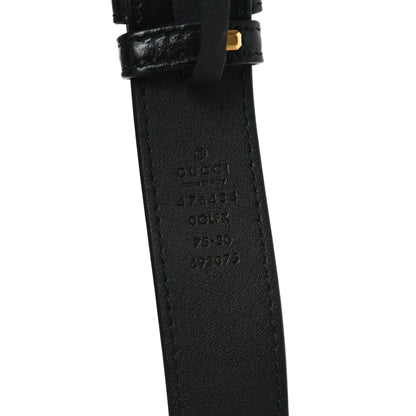 Gucci Azalea Calfskin Matelasse Diagonal Torchon GG Marmont Belt Bag 75 30 Black Romantic Cerise 7 of 9