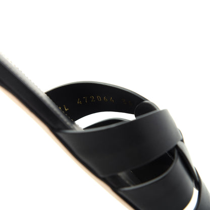 Saint Laurent Calfskin Nu Pied 05 Slide Sandals 36 Black 10 of 10