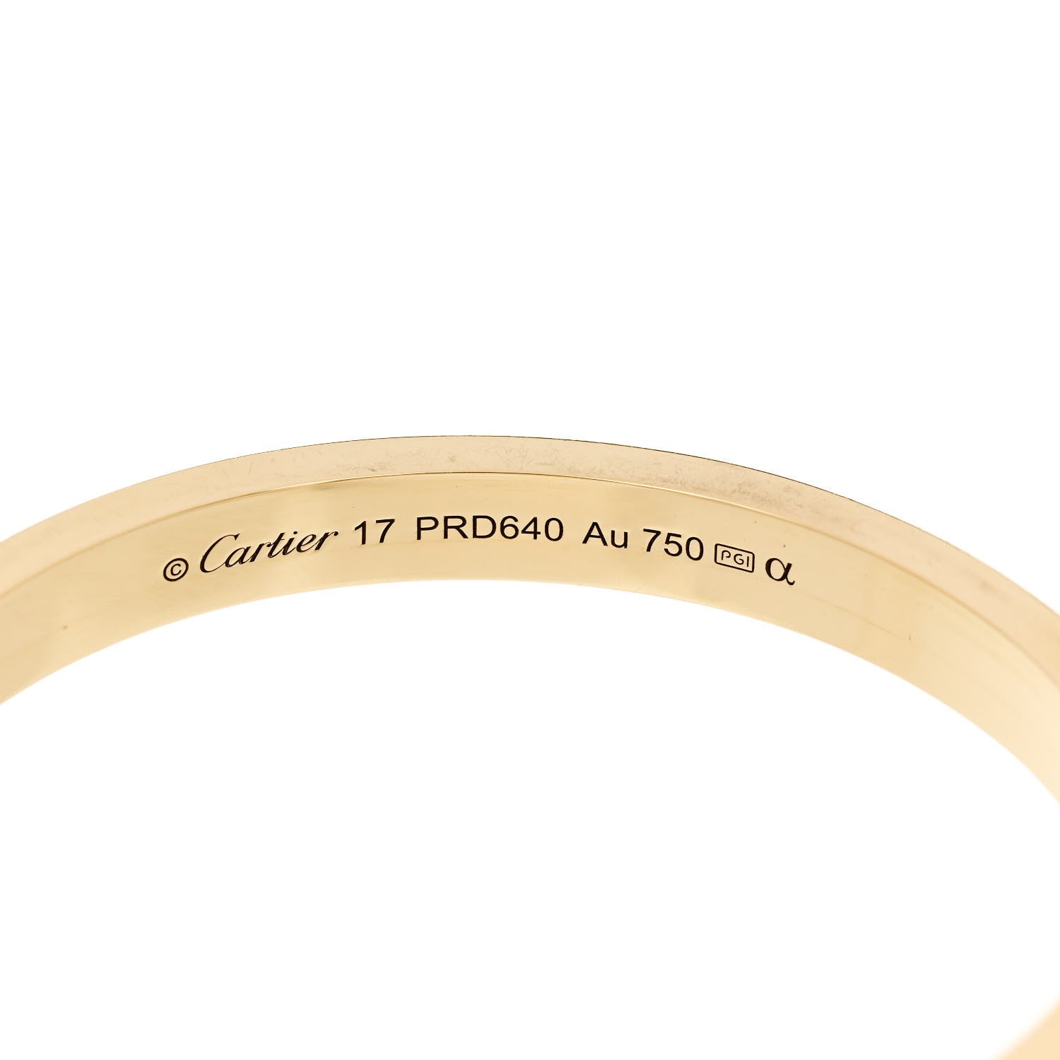Cartier 18K Yellow Gold Diamond LOVE Paved Bracelet 17 5 of 8