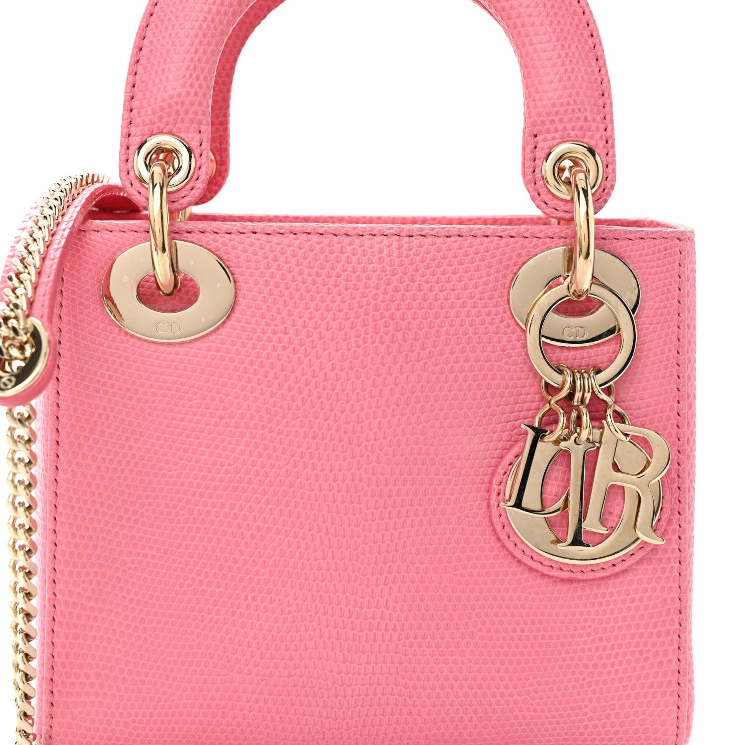 Christian Dior Lizard Mini Lady Dior Pink 10 of 11