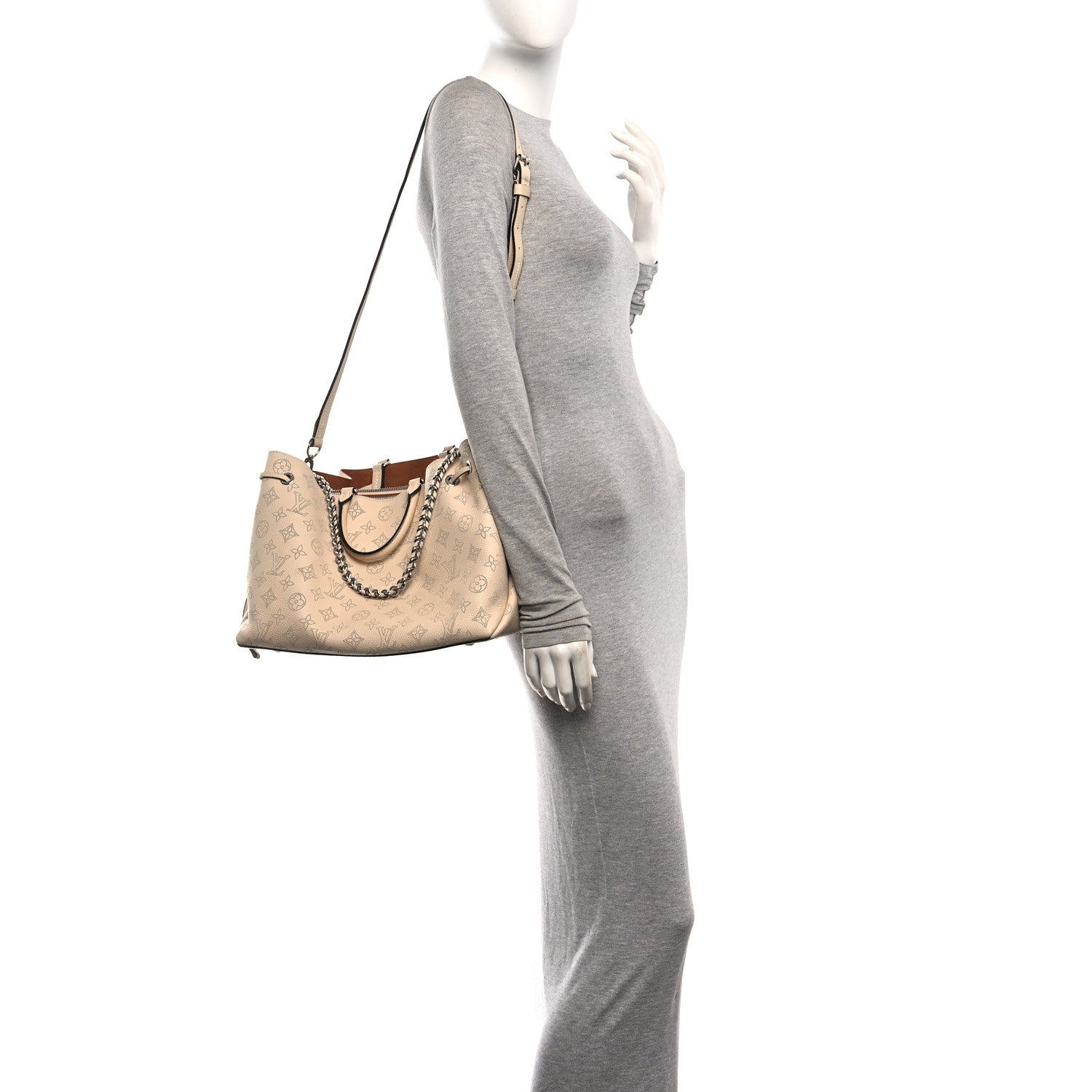 Louis Vuitton Mahina Bella Tote  Creme Beige 2 of 10