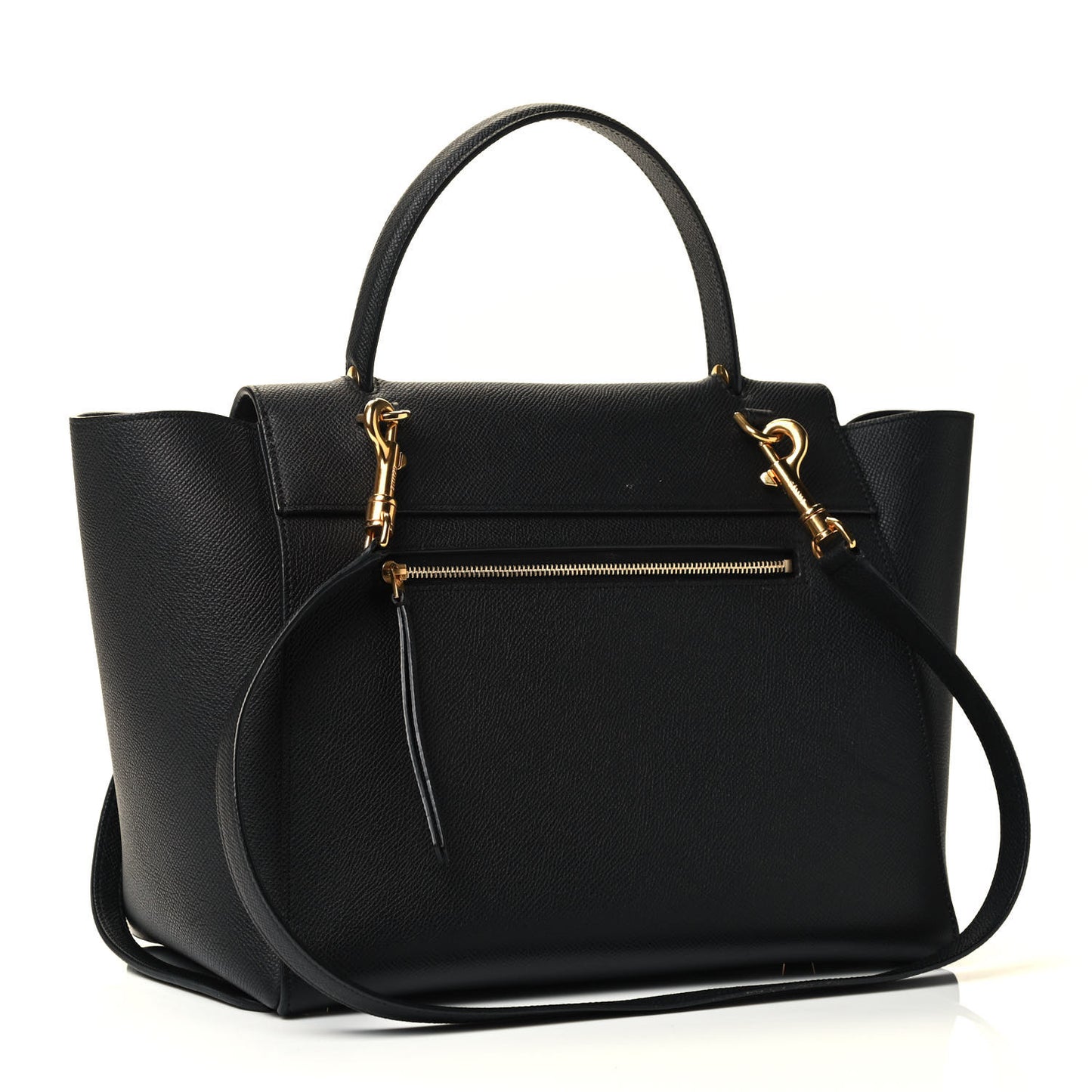 Grained Calfskin Mini Belt Bag Black