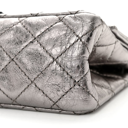 Chanel Metallic Calfskin Quilted 2.55 Reissue 224 Flap Silver 10 of 12