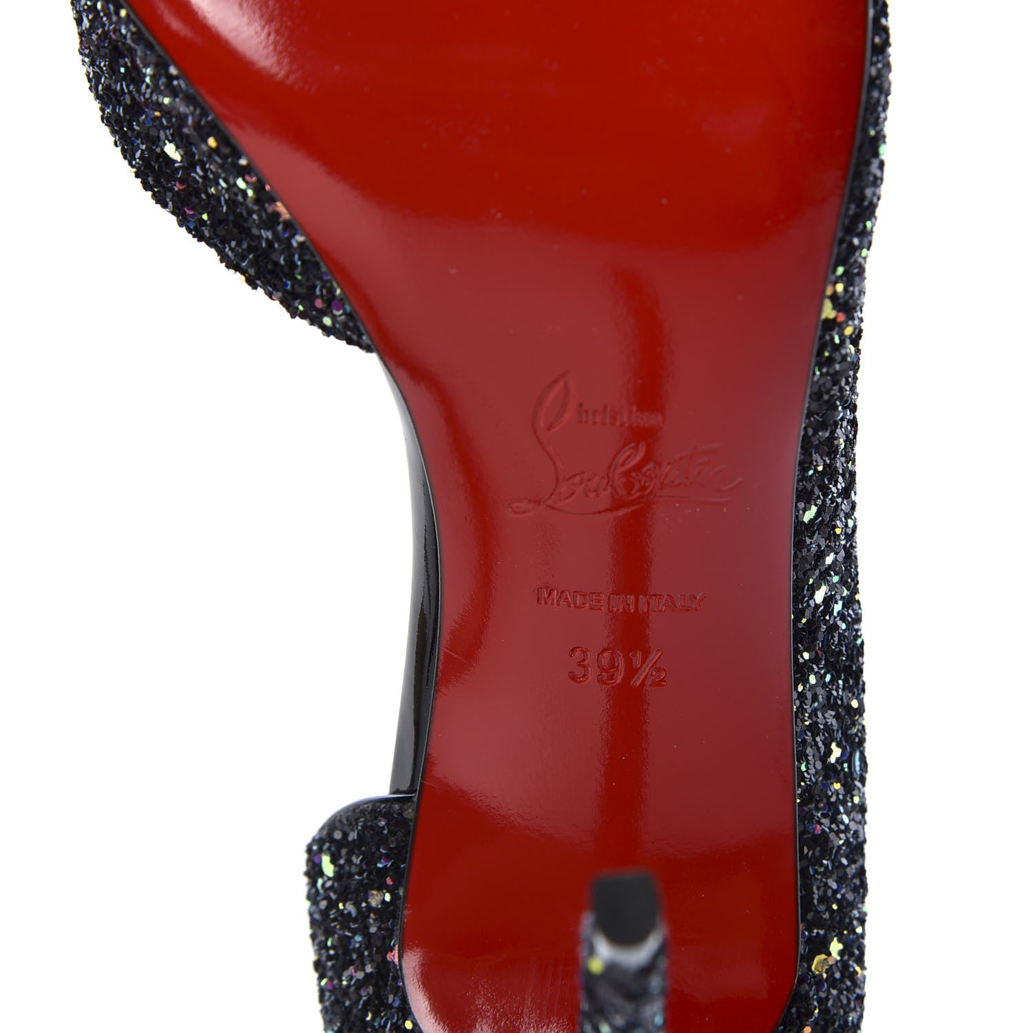 Christian Louboutin Glitter Dragonfly Iriza 100 Pumps 39.5 Black 8 of 9