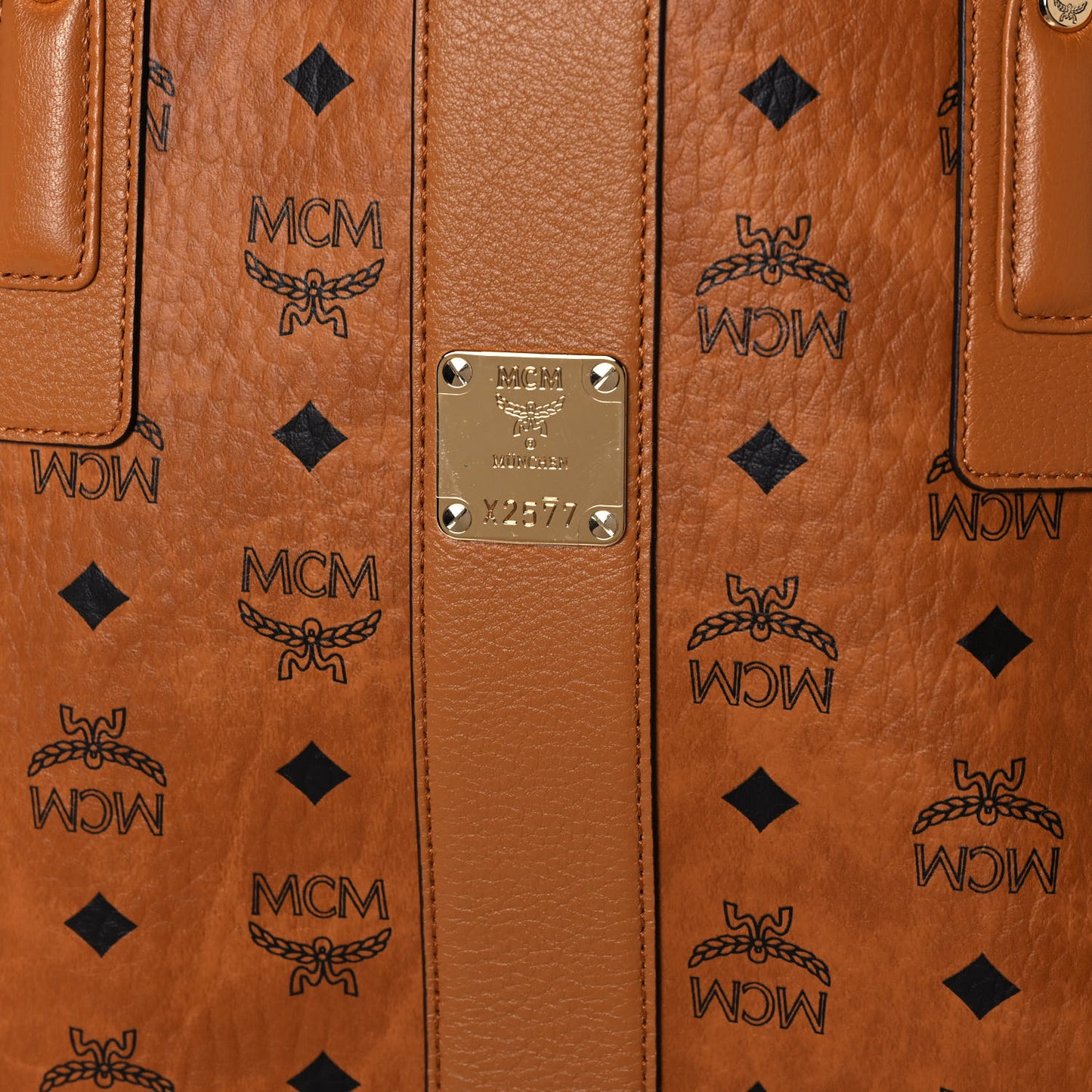 Visetos Medium Liz Reversible Shopper Tote Cognac