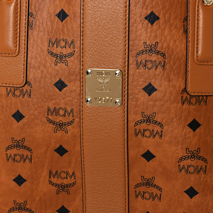 MCM Visetos Medium Liz Reversible Shopper Tote Cognac 11 of 18