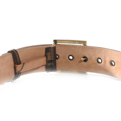 Fendi Zucca Calfskin FF Buckle Belt 105 42 Tobacco 5 of 5