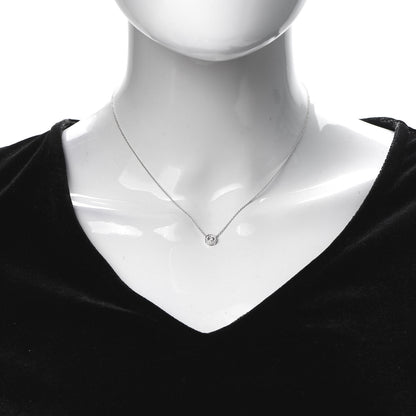 Tiffany Platinum Diamond Circlet Pendant Necklace 2 of 5