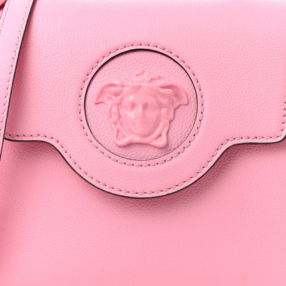 Versace Grained Calfskin Small La Medusa Top Handle Bag Pink 6 of 8
