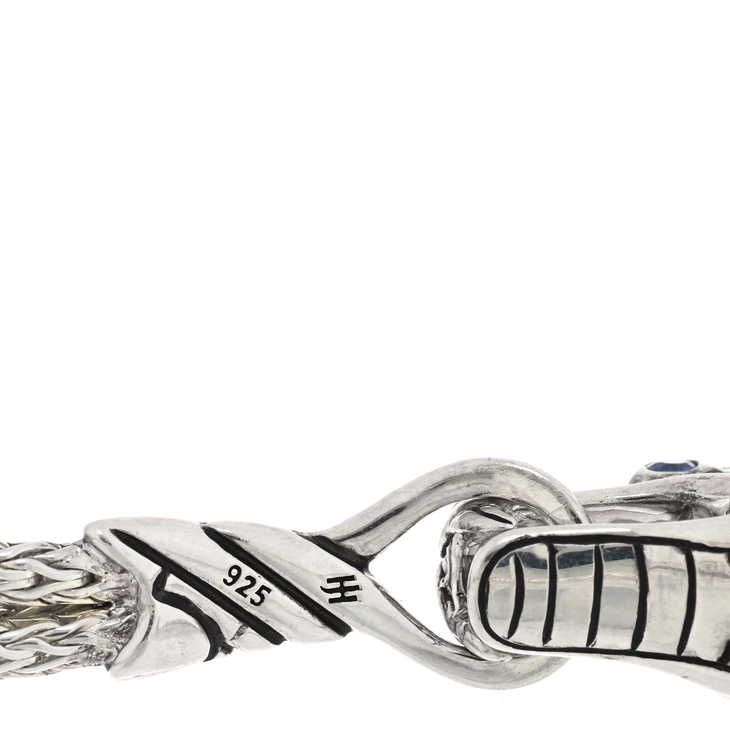 John Hardy Sterling Silver Blue Sapphire Naga Dragon Multi Strand Bracelet 3 of 3