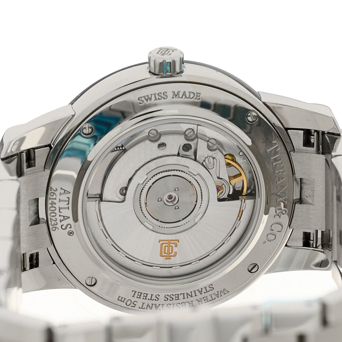 Stainless Steel 37mm Atlas 3-Hand Automatic Watch
