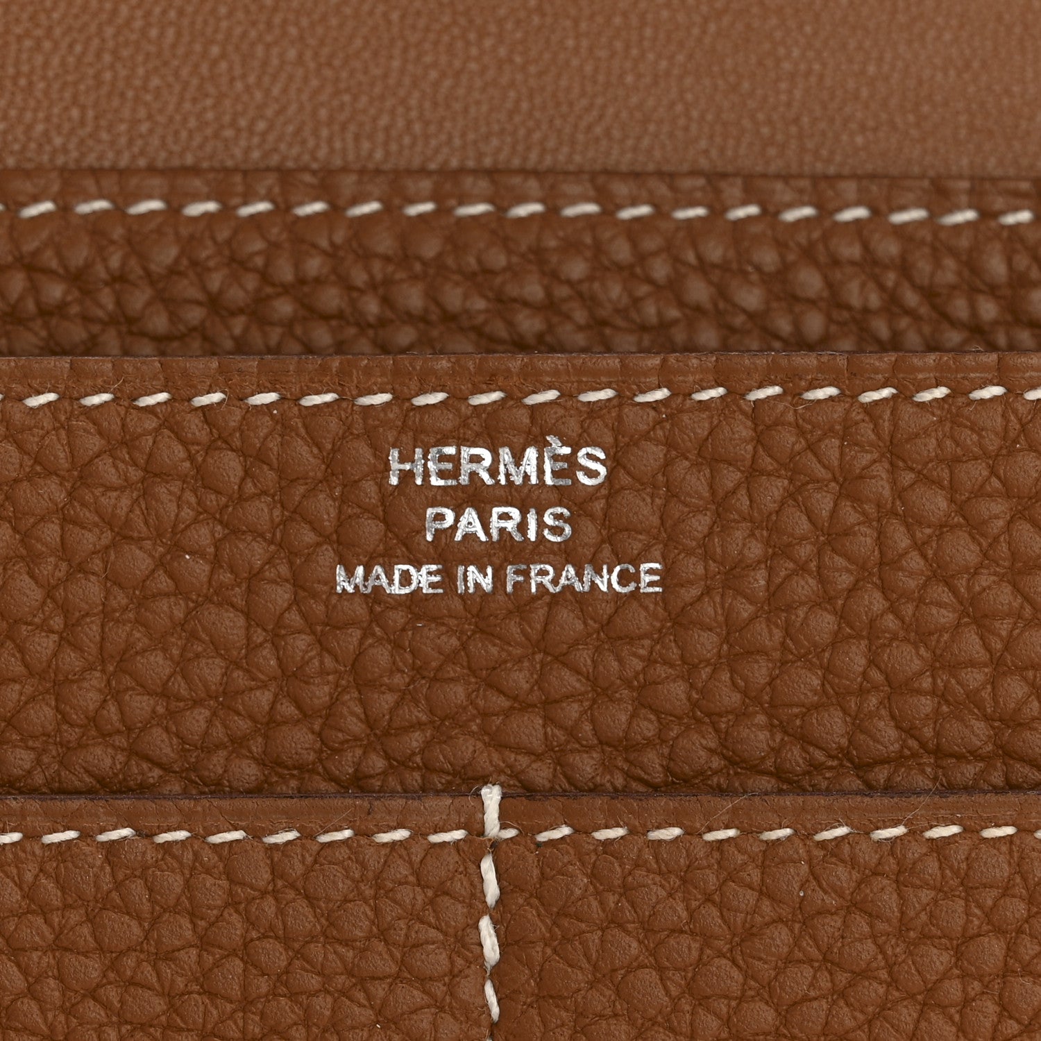 Hermes Togo Dogon Duo Wallet Gold 7 of 11