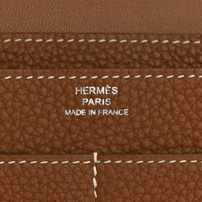 Hermes Togo Dogon Duo Wallet Gold 7 of 11