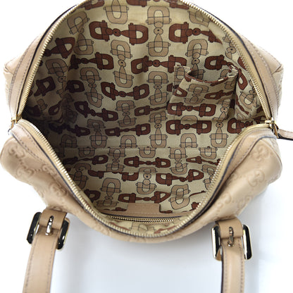 Gucci Guccissima Small Britt Boston Beige 5 of 19
