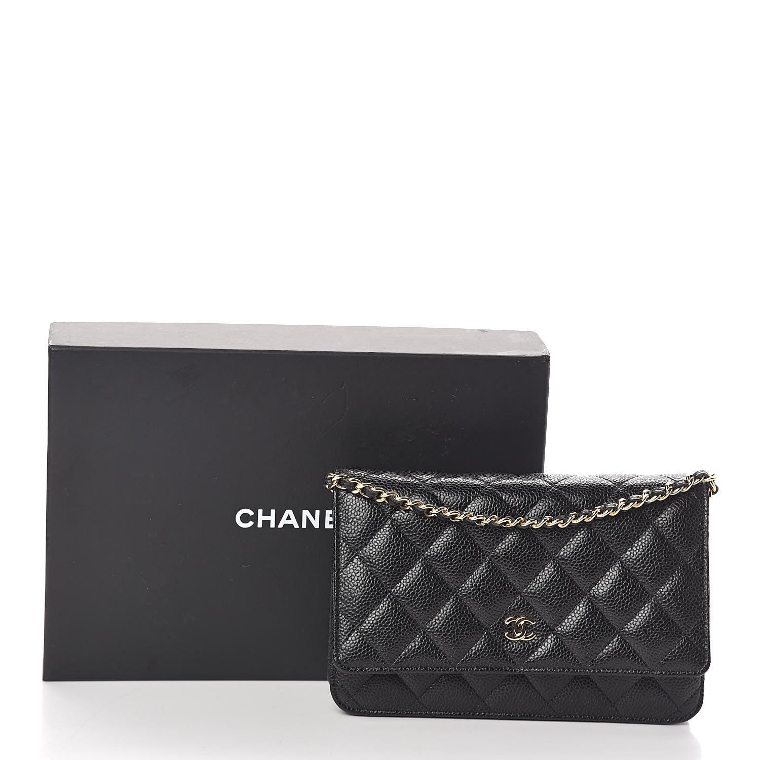 Chanel Caviar Quilted Wallet On Chain WOC Black 11 of 11