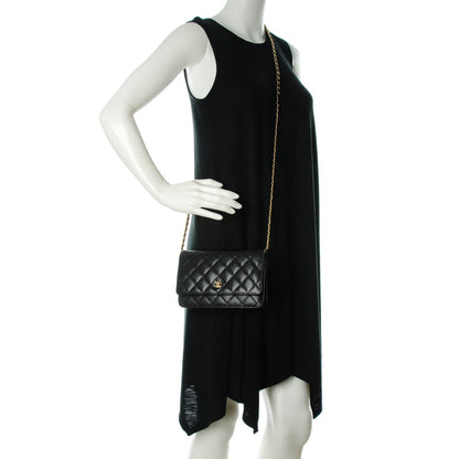 Chanel Caviar Quilted Wallet On Chain WOC Black 2 of 8