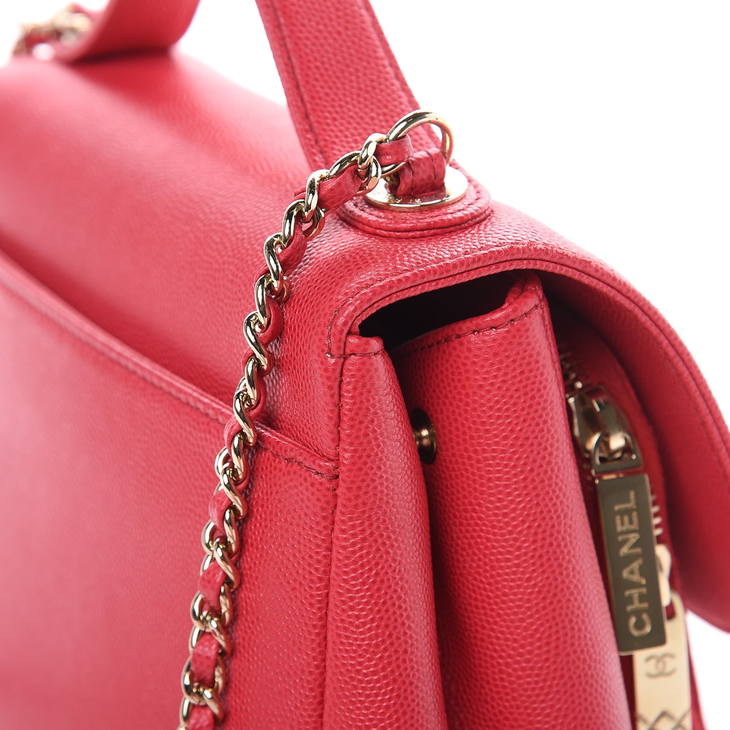 Chanel Caviar Quilted Small Business Affinity Flap Red 9 of 11