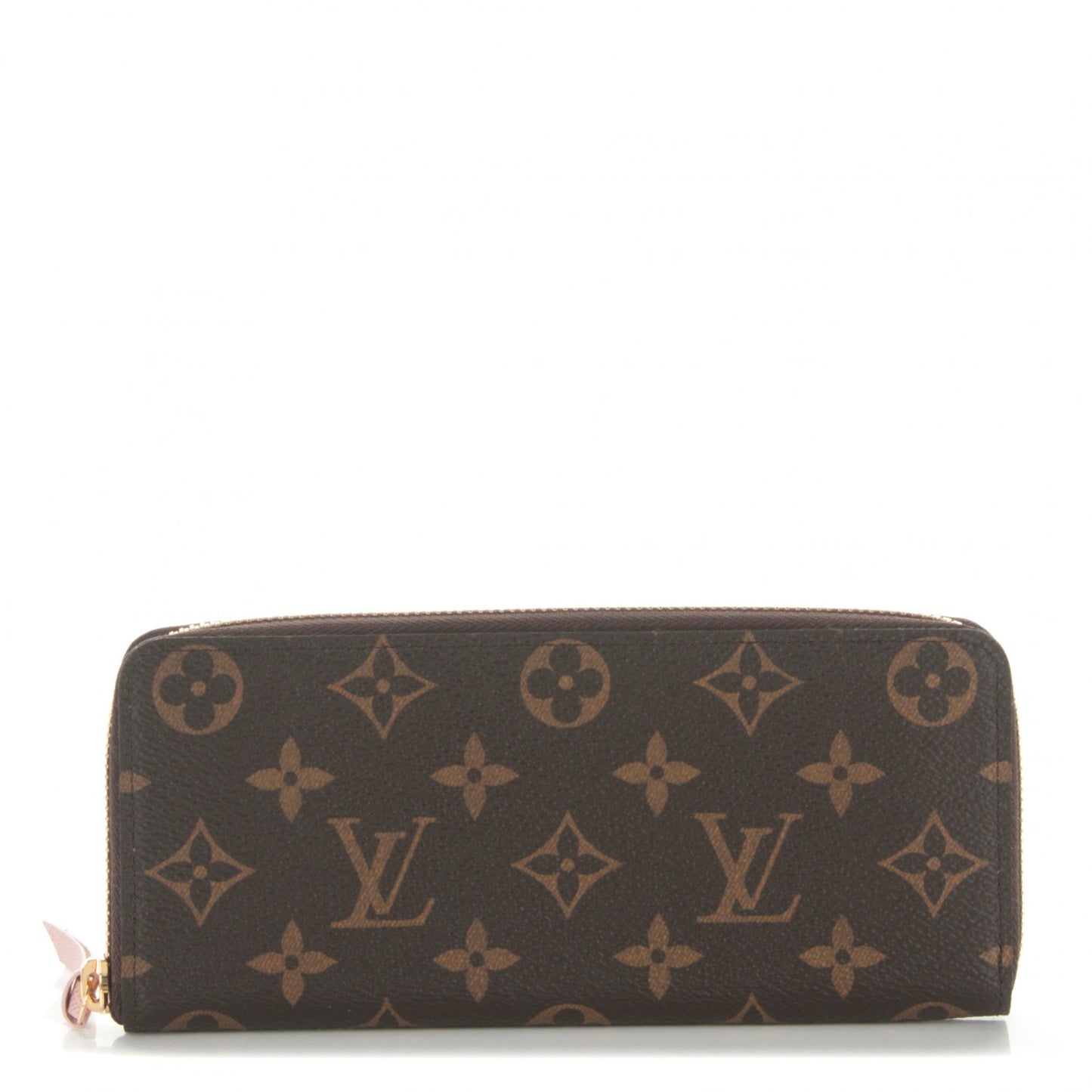 Monogram Clemence Wallet Rose Ballerine