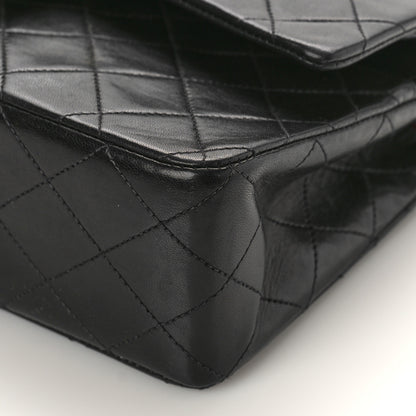 Chanel Lambskin Quilted Medium Double Flap Black 9 of 11