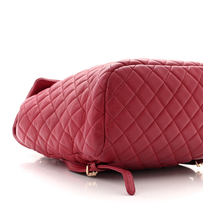 Chanel Lambskin Quilted Large Urban Spirit Backpack Red 9 of 12