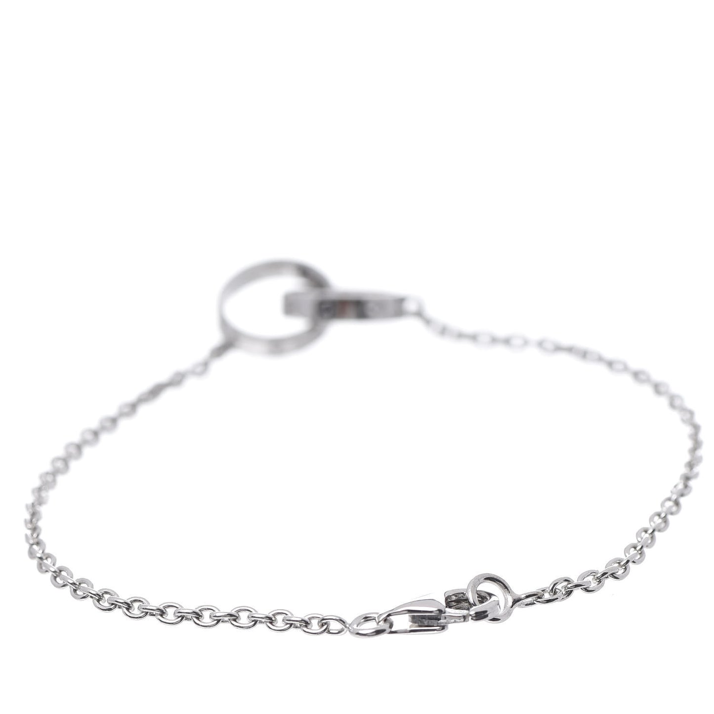 18K White Gold Interlocking LOVE Bracelet
