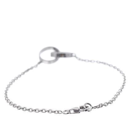 Cartier 18K White Gold Interlocking LOVE Bracelet 3 of 6