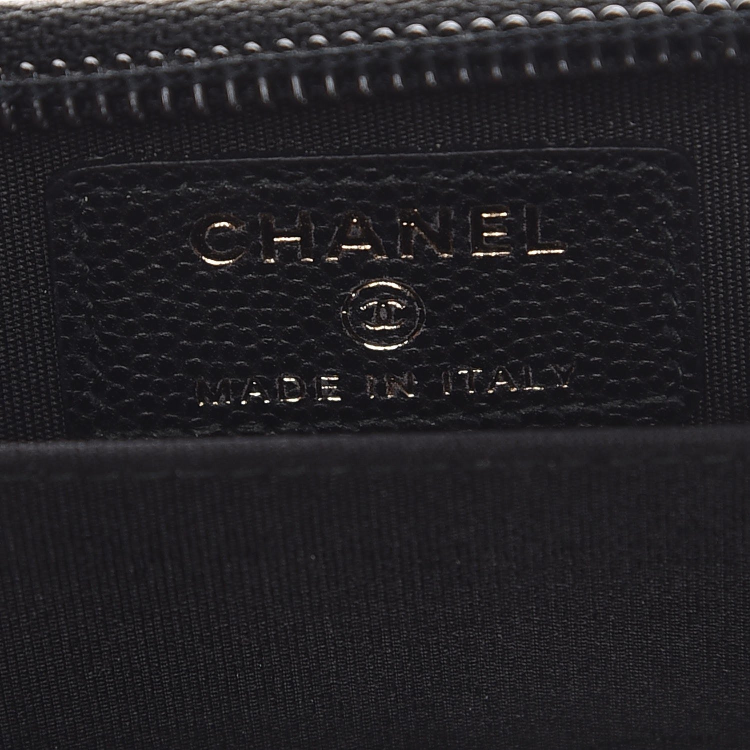 Chanel Caviar Quilted Boy Zip Around Coin Purse Wallet Black 6 of 8