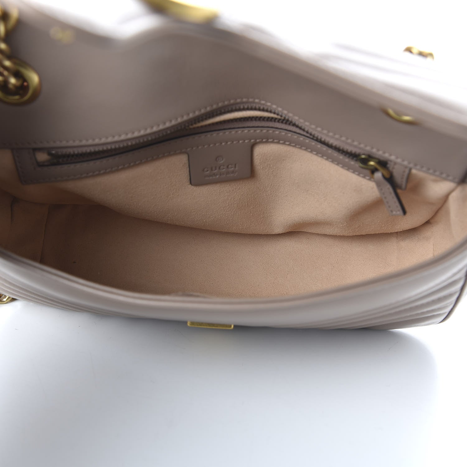 Gucci Calfskin Matelasse Small GG Marmont Shoulder Bag Porcelain Rose 5 of 10