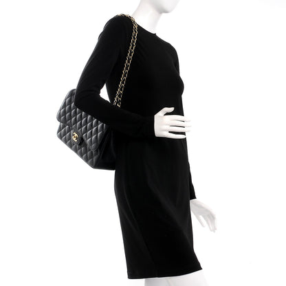 Chanel Caviar Quilted Jumbo Double Flap Black 2 of 8