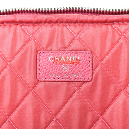 Chanel Caviar Quilted Cosmetic Pouch Pink 8 of 12