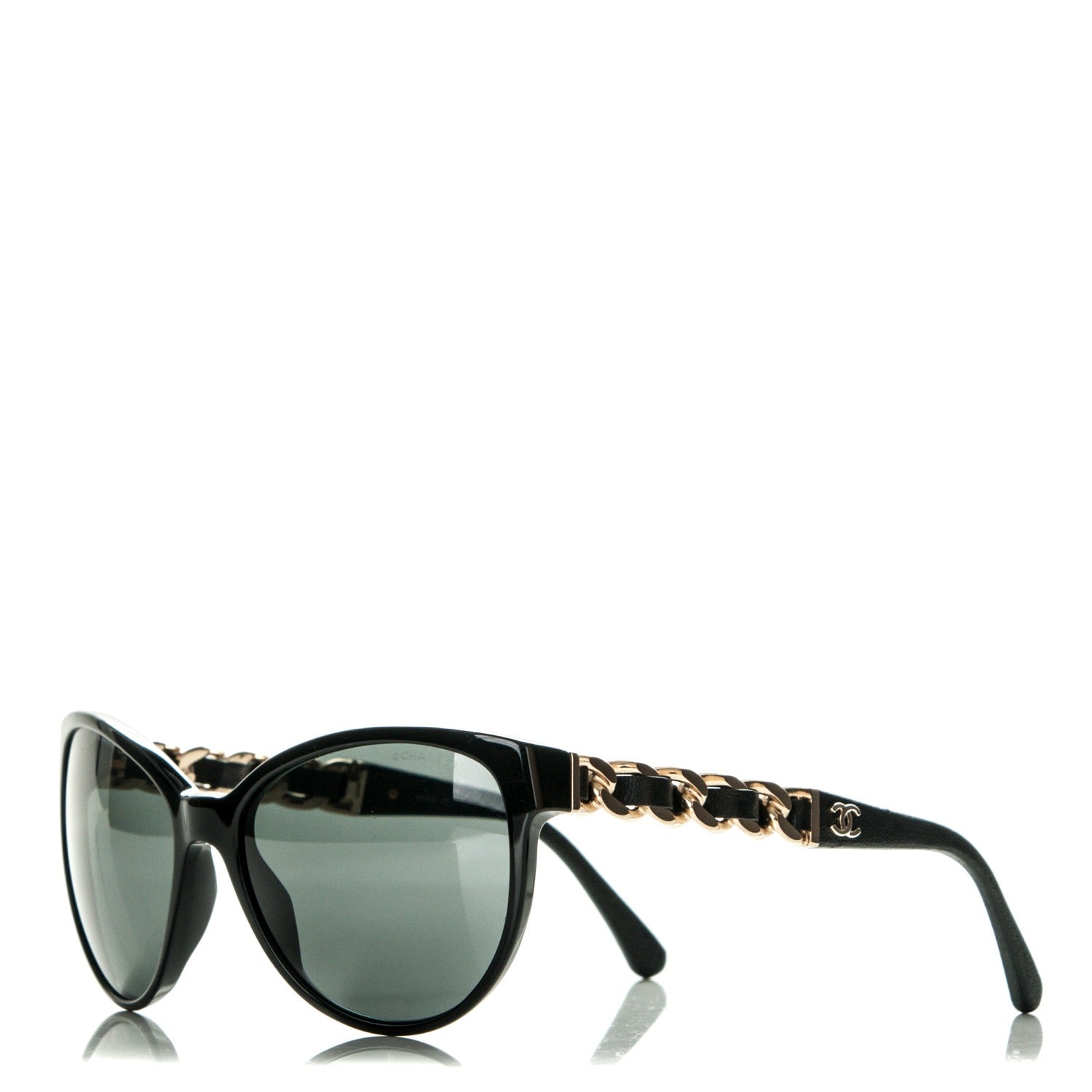 Chanel CC Chain Sunglasses 5215Q Black 1 of 5