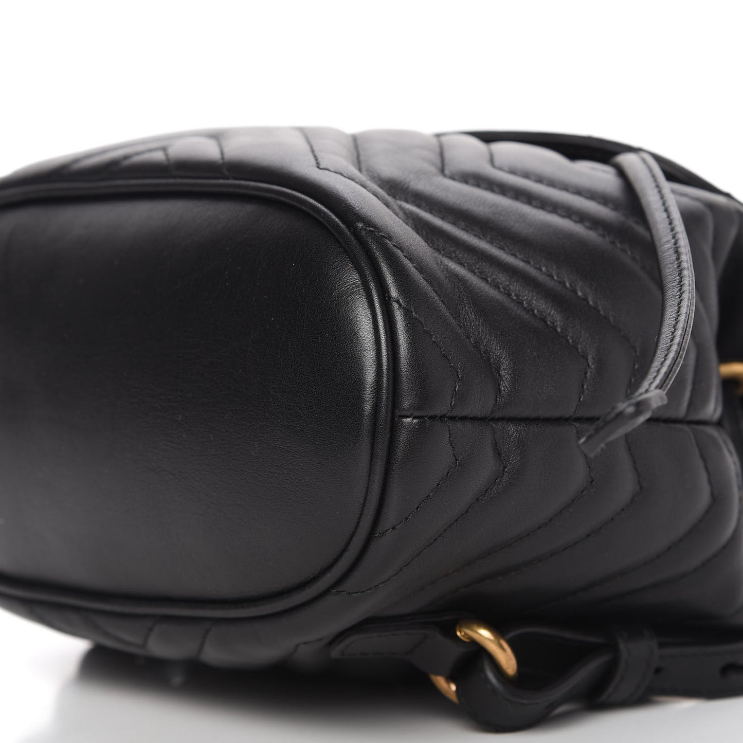 Calfskin Matelasse GG Marmont Flap Backpack Black
