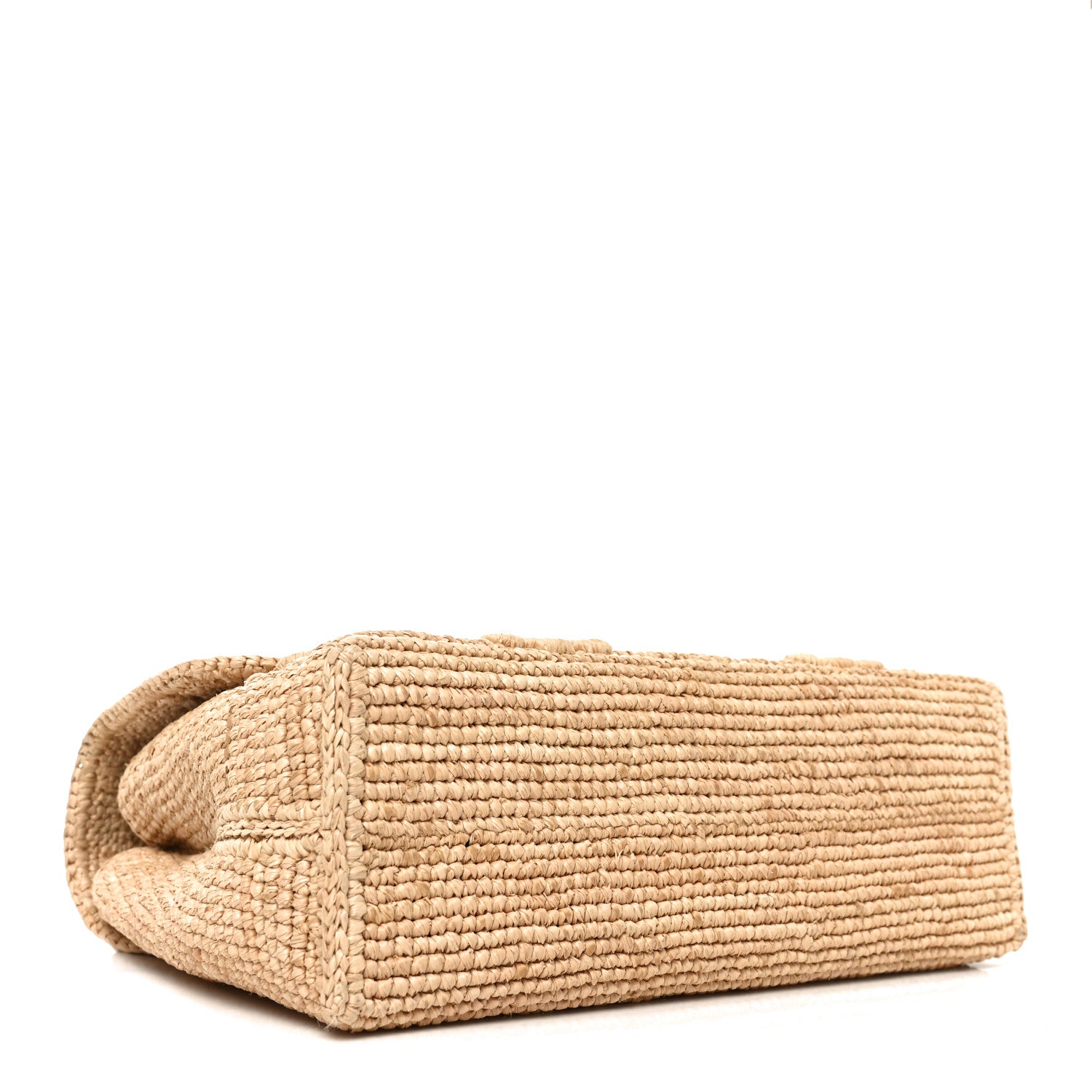 セリーヌ Celine Raffia Triomphe Medium Victoire Natural 1858868 – FASHIONPHILE