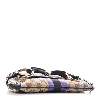 Gucci Tom Ford Monogram Horsebit Web Clutch Purple 4 of 13