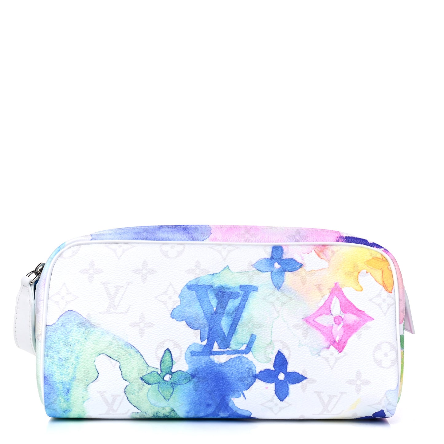 Monogram Watercolor Dopp Kit Toilet Pouch Multicolor
