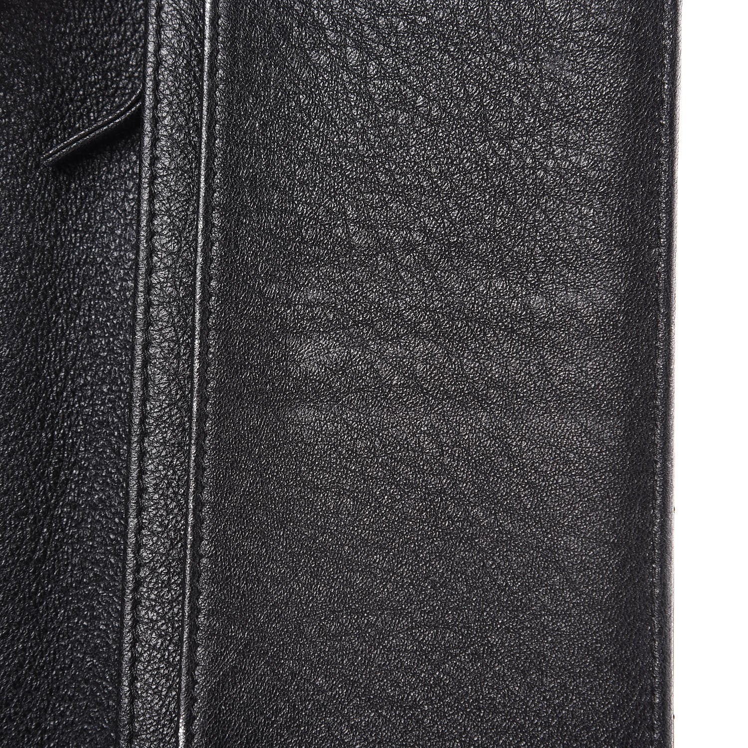 Chanel Shiny Goatskin Chevron Quilted Yen Wallet Black 13 of 15