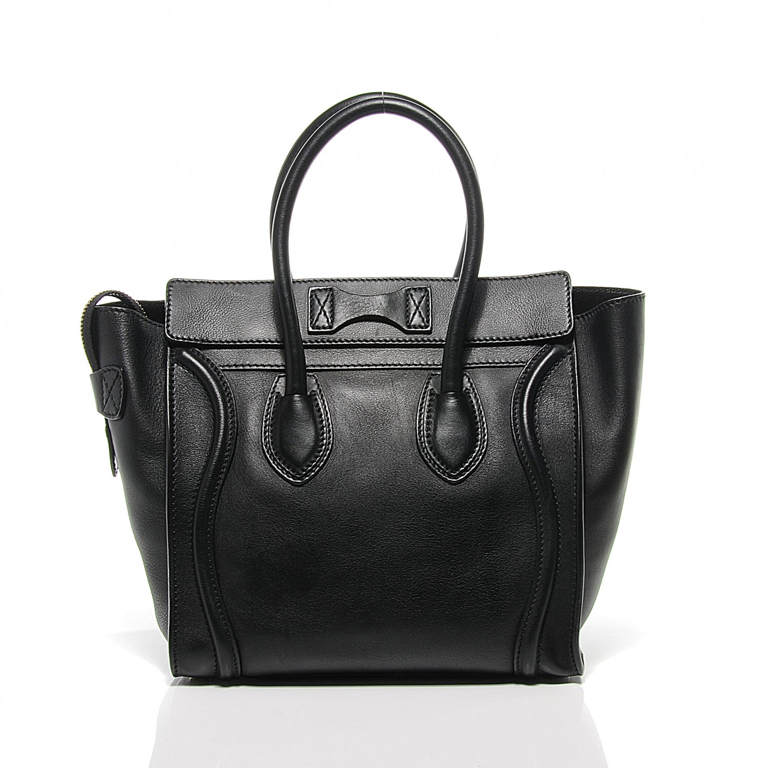 Celine Drummed Leather Micro Luggage Bag Black 7 of 8