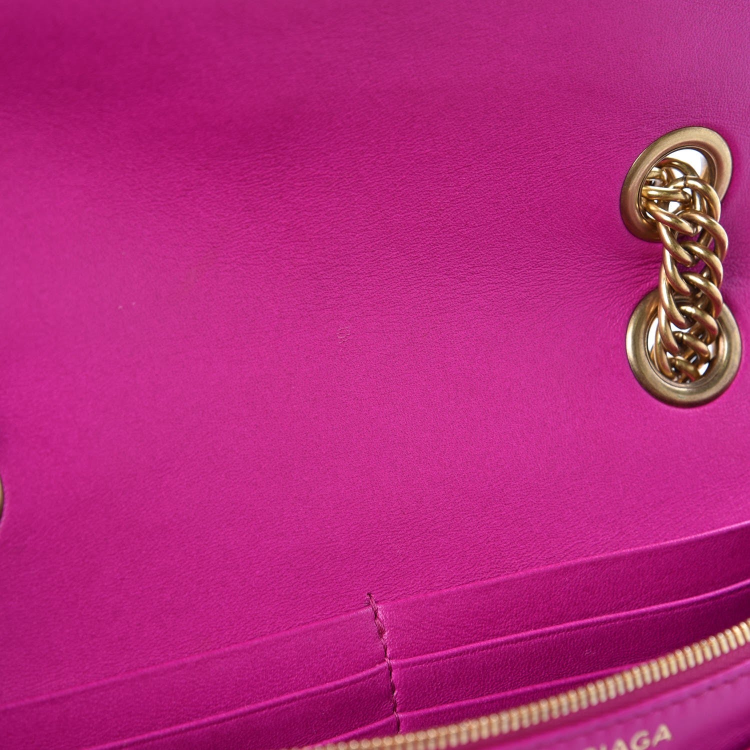 Balenciaga Nylon Jacquard Diagonal Logo S BB Round Shoulder Bag Rose Magenta 9 of 15