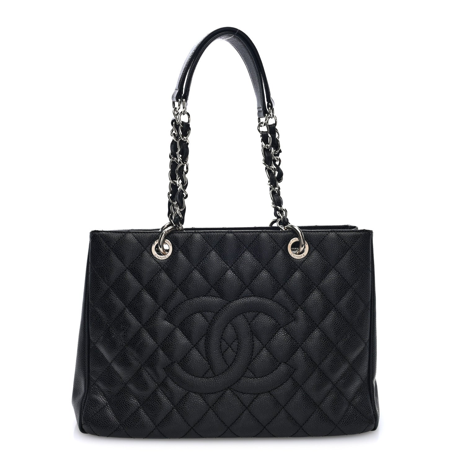 Chanel Caviar Quilted Grand Shopping Tote GST Black  Black 1 of 10