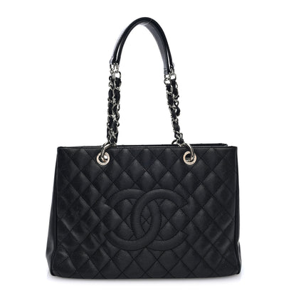 Chanel Caviar Quilted Grand Shopping Tote GST Black  Black 1 of 10