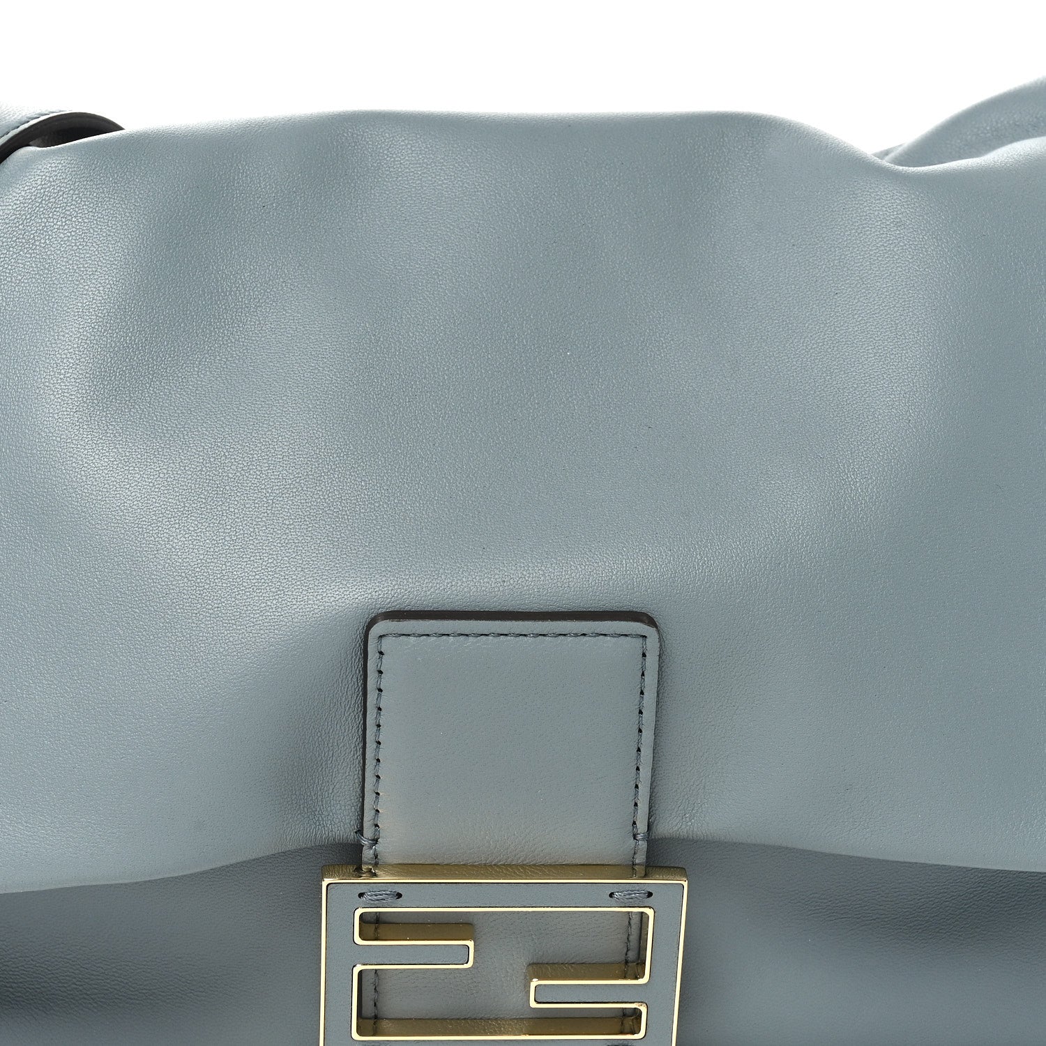 Fendi Nappa Medium Mamma Baguette Light Blue 7 of 9
