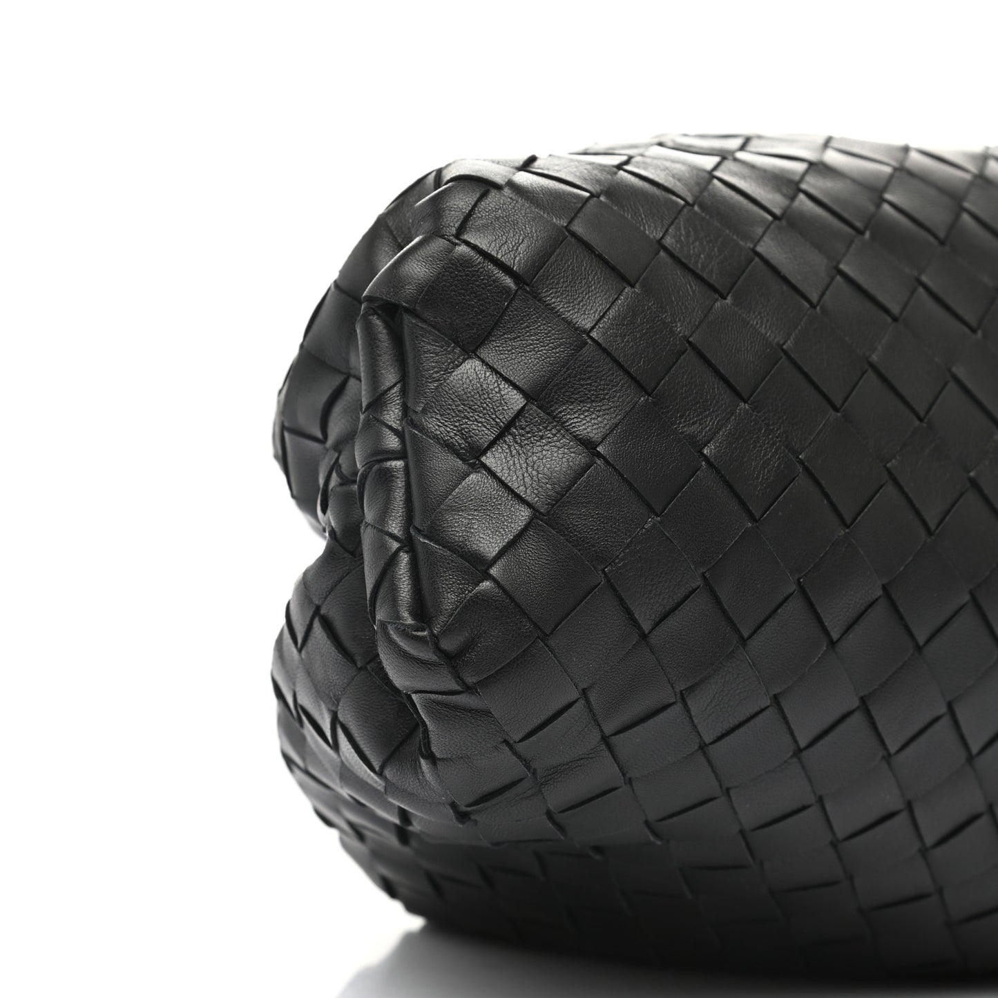 Nappa Maxi Intreccio The Pouch Oversized Clutch Black