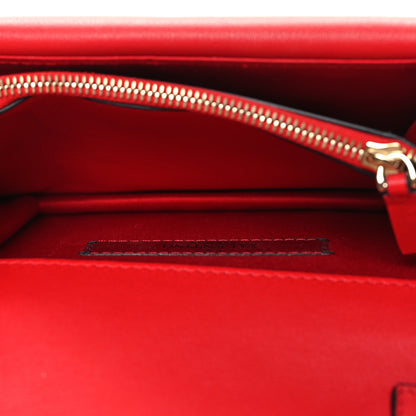 Valentino Garavani Vitello Rockstud Wallet On Chain Rouge Pur 6 of 11