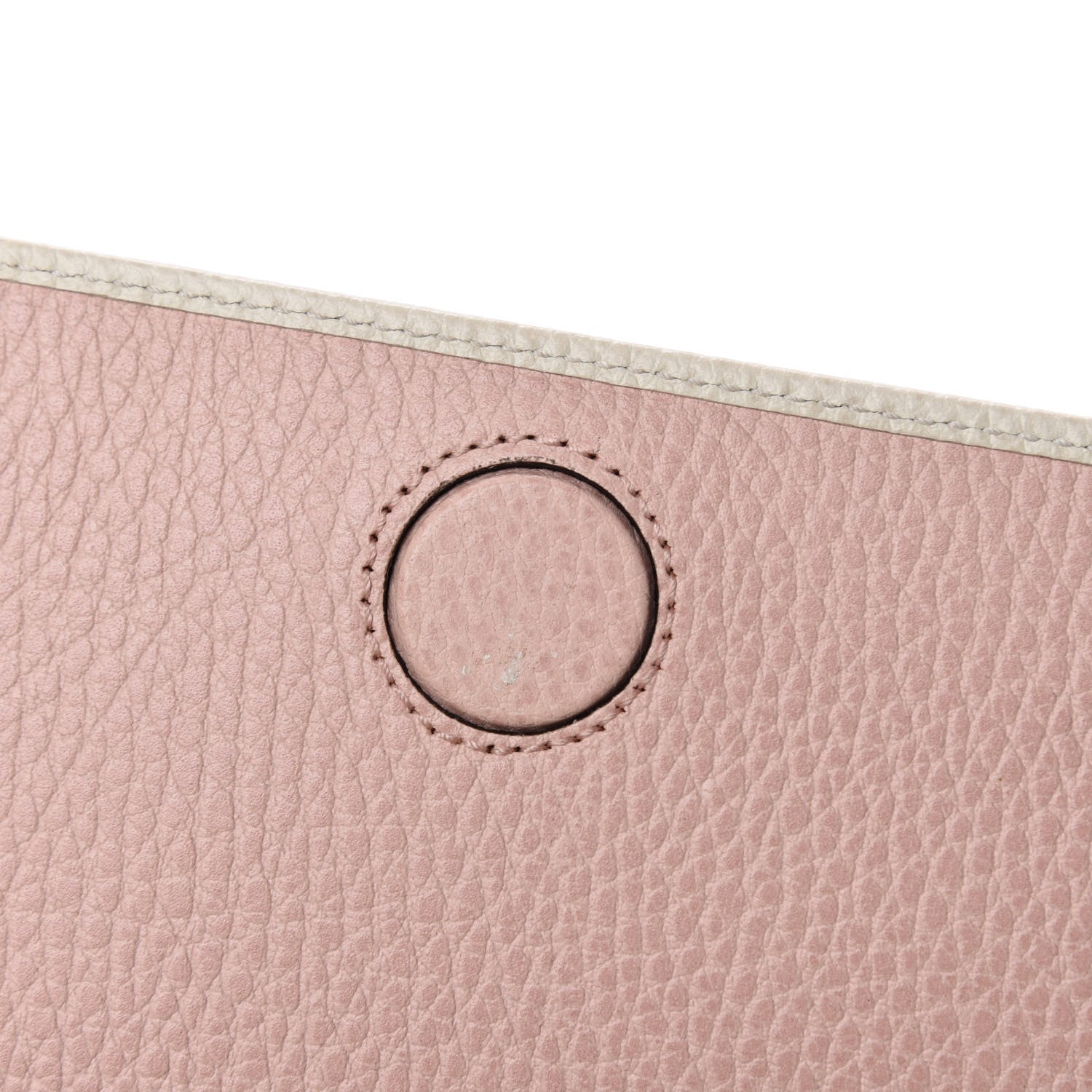 Gucci Calfskin GG Marmont Bow Chain Wallet White 8 of 11