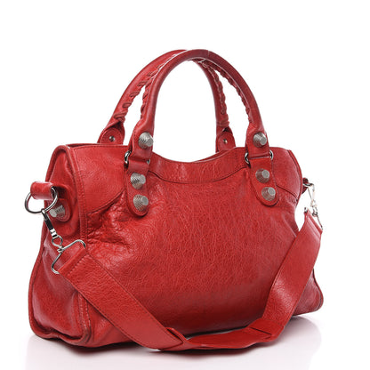 Balenciaga Agneau Giant 21 Silver Hardware City Rouge Coquelicot 2 of 17